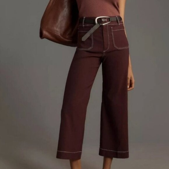 Maeve Pants - Anthropologie The Colette - Crop Wide-Leg Pants